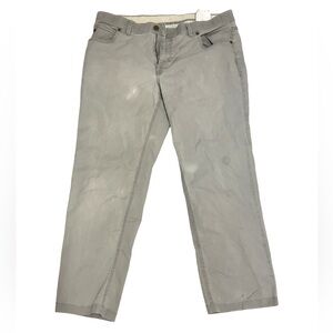 Hiltl Distressed Light Gray Cropped Pants Luxury European Tailoring